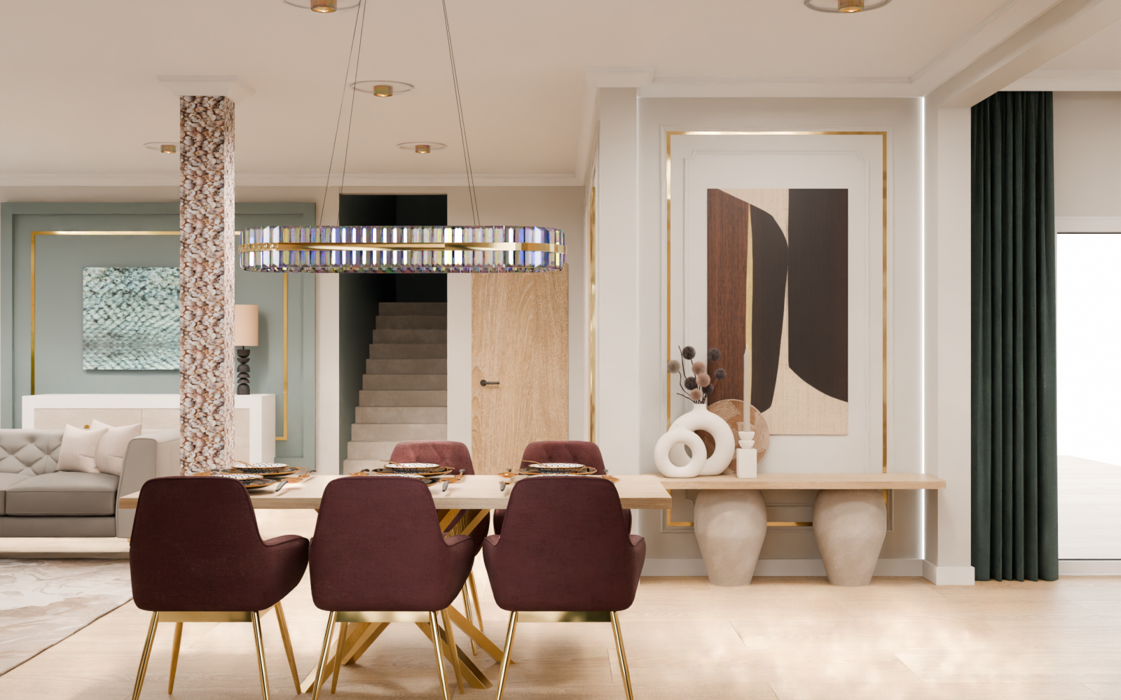projektowanie wnętrz Szczecin salon